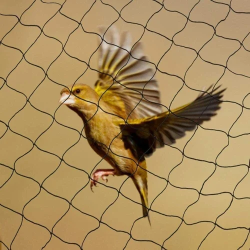 Close up of durable bird netting mesh